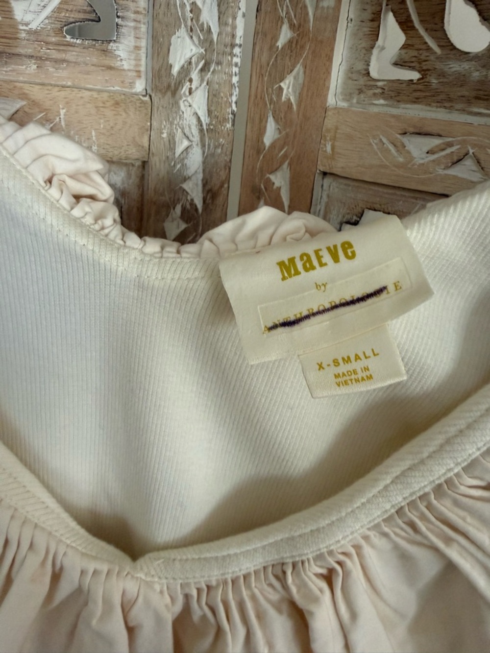 Anthropologie Maeve Tina Ruffled Tank Top - Picture 6 of 6